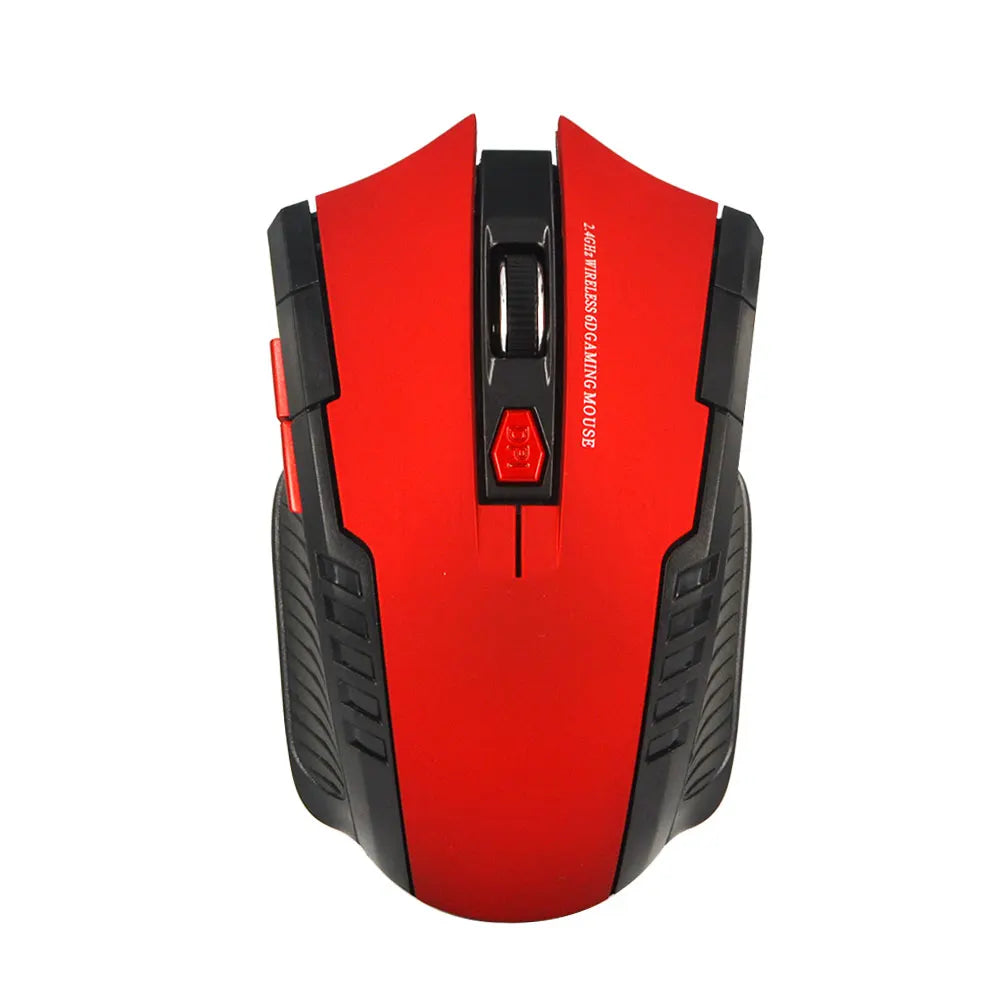2.4GHz Wireless Gaming Mouse with USB Receiver - 6D Optical Design for Laptop and PC Gamers
